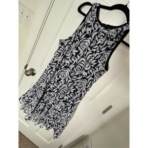 Prelude women’s sleeveless navy white dress size 16